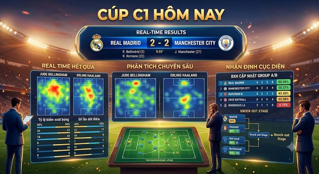 kết quả cúp c1 hôm nay